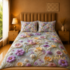 3D Cotton Bedsheet - 021
