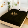 Quilted Mattress Protector - Balck
